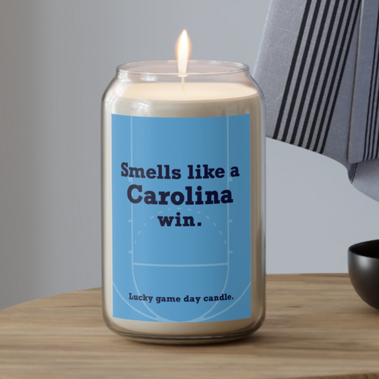 UNC Basketball - "Smells like a Carolina win" scented candle (13.75 oz)