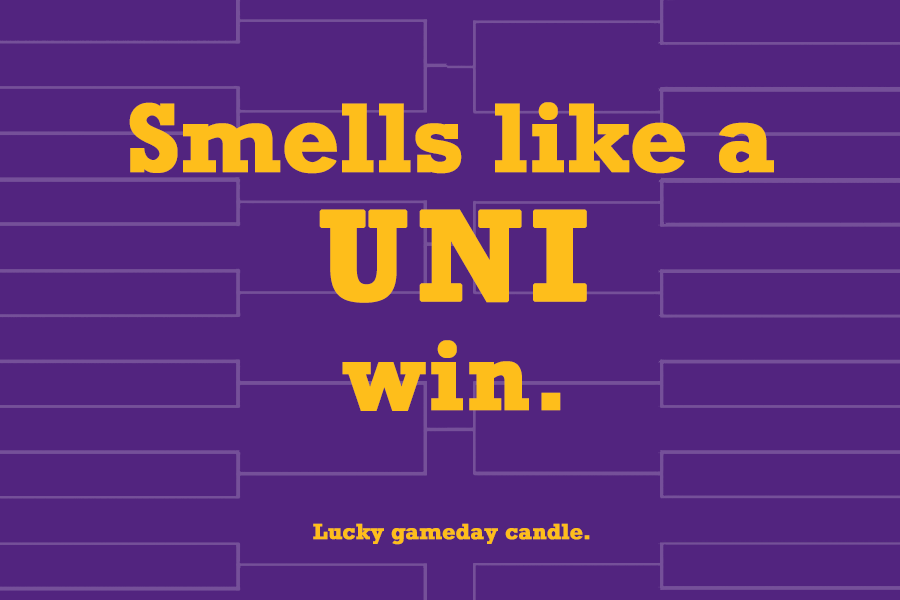 Northern Iowa Basketball - "Smells like a UNI win" scented candle (9 oz)