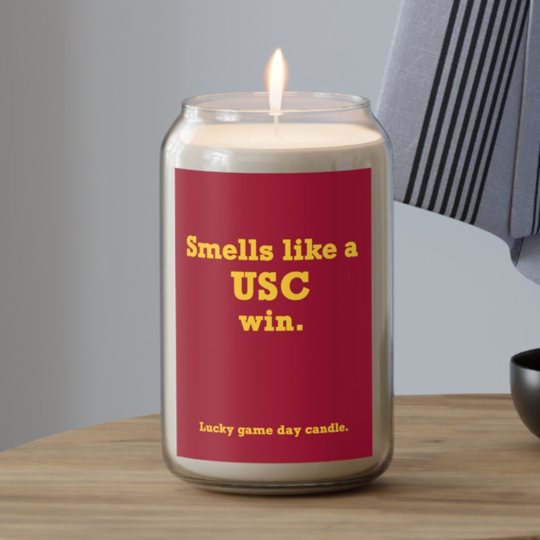 USC - "Smells like a USC win" scented candle (13.75 oz)