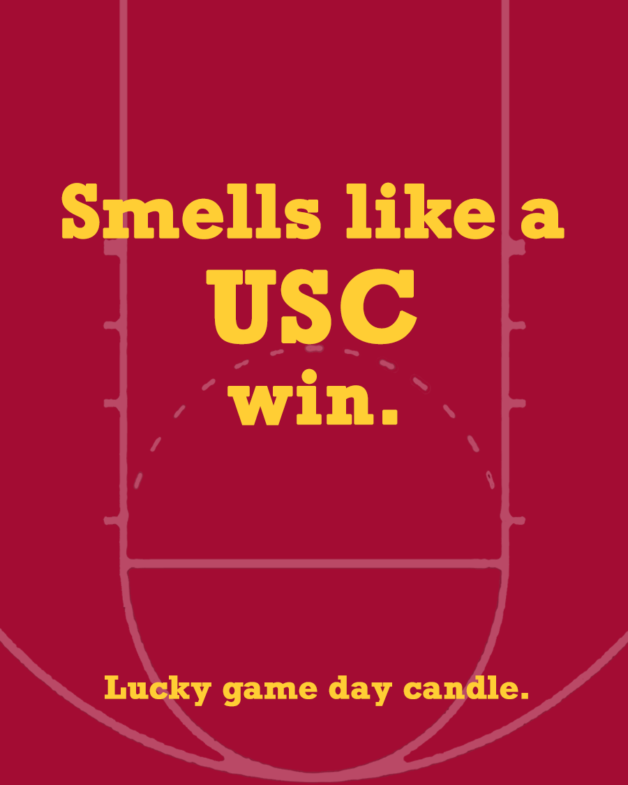 USC Basketball - "Smells like a USC win" scented candle (13.75 oz)