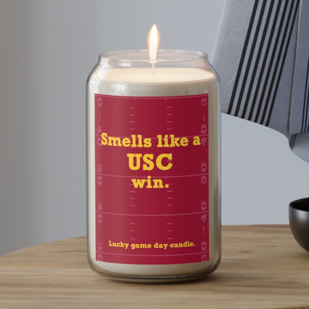 USC Football - "Smells like a USC win" scented candle (13.75 oz)