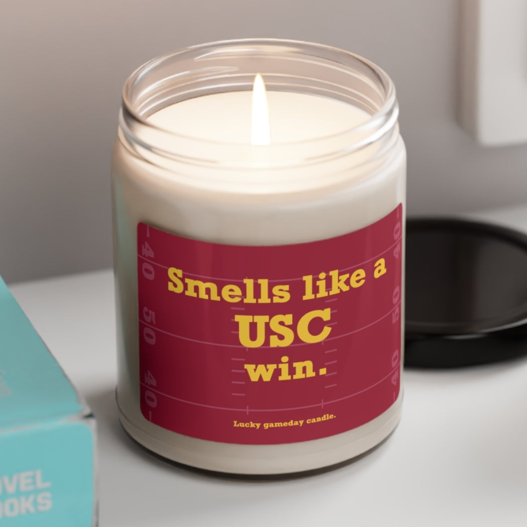 USC Football - "Smells like a USC win" scented candle (9 oz)