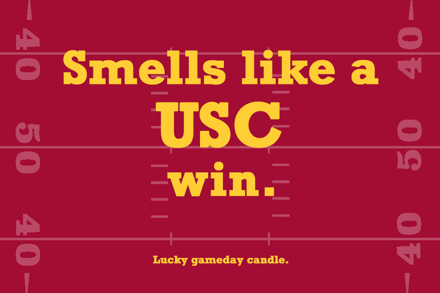 USC Football - "Smells like a USC win" scented candle (9 oz)