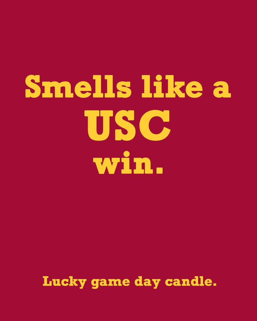 USC - "Smells like a USC win" scented candle (13.75 oz)