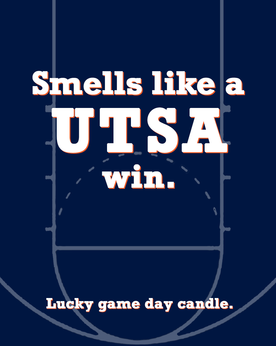 Texas-San Antonio Basketball - "Smells like a UTSA win" scented candle (13.75 oz)