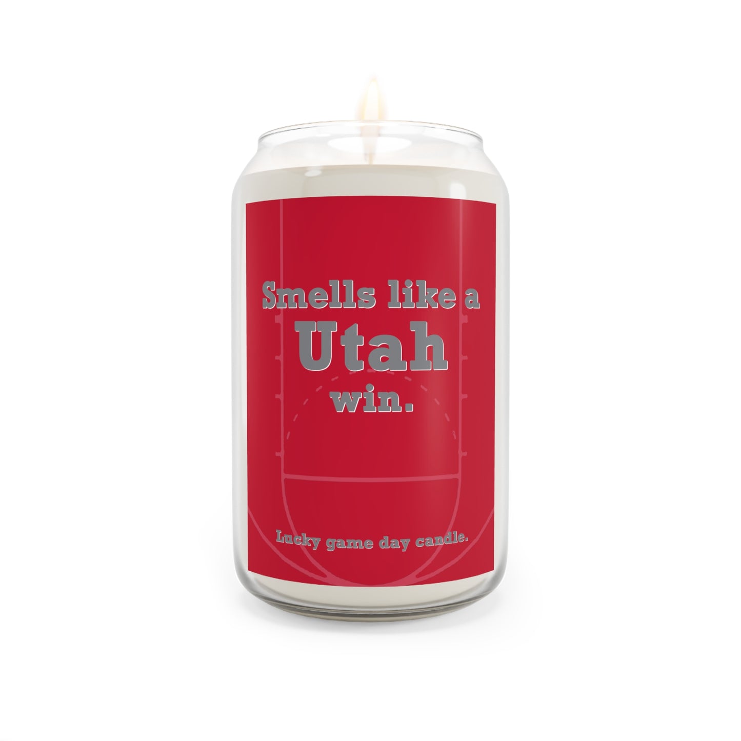 Utah Basketball - "Smells like a Utah win" scented candle (13.75 oz)