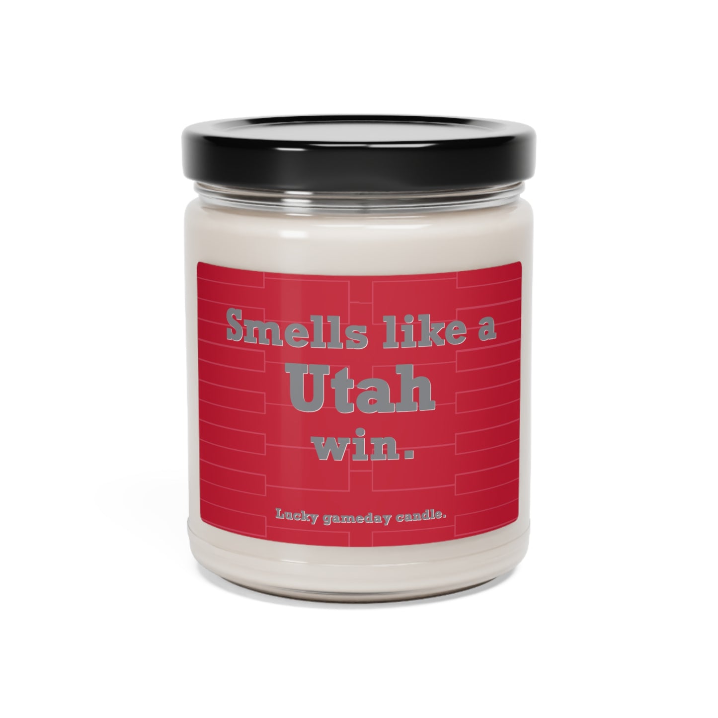 Utah Basketball - "Smells like a Utah win" scented candle (9 oz)