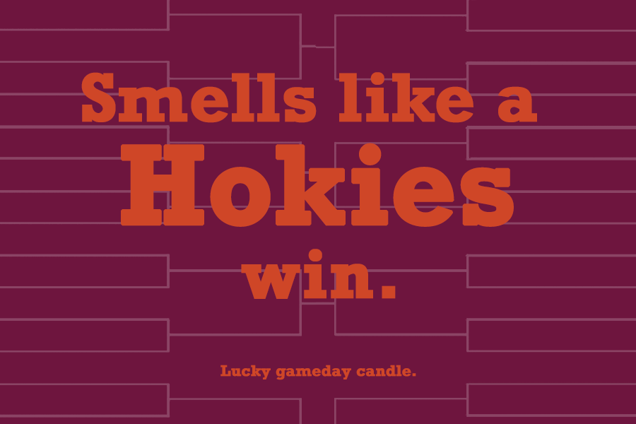 Virginia Tech Basketball - "Smells Like a Hokies Win" scented candle (9 oz)