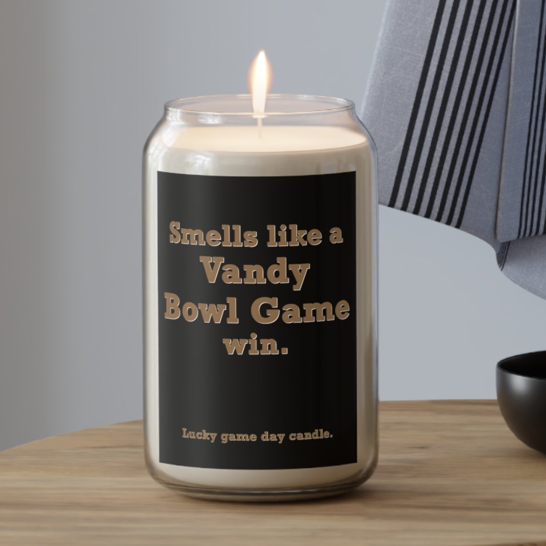 Vanderbilt Bowl Game - "Smells like a Vandy Bowl Game win" scented candle (13.75 oz)