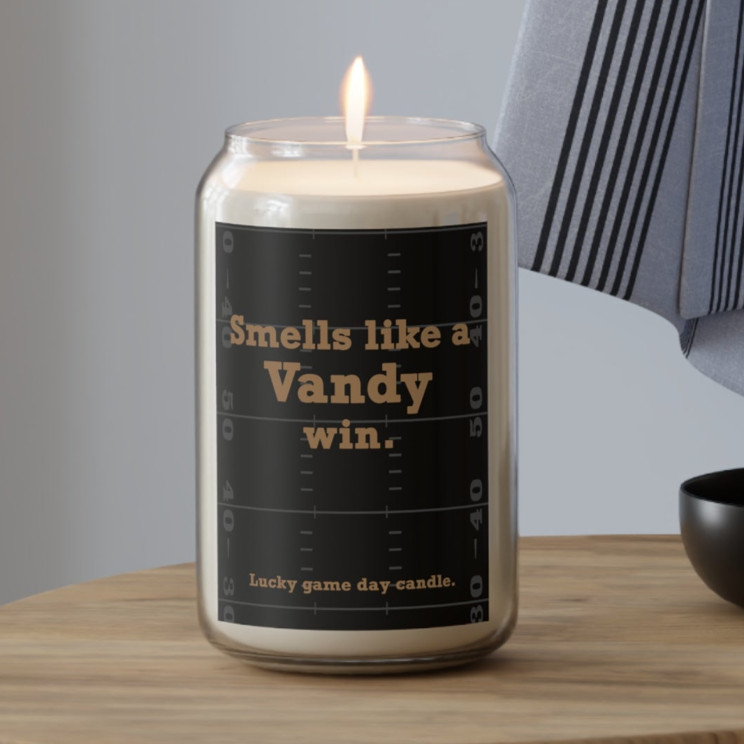 Vanderbilt Football - "Smells like a Vanderbilt win" scented candle (13.75 oz)