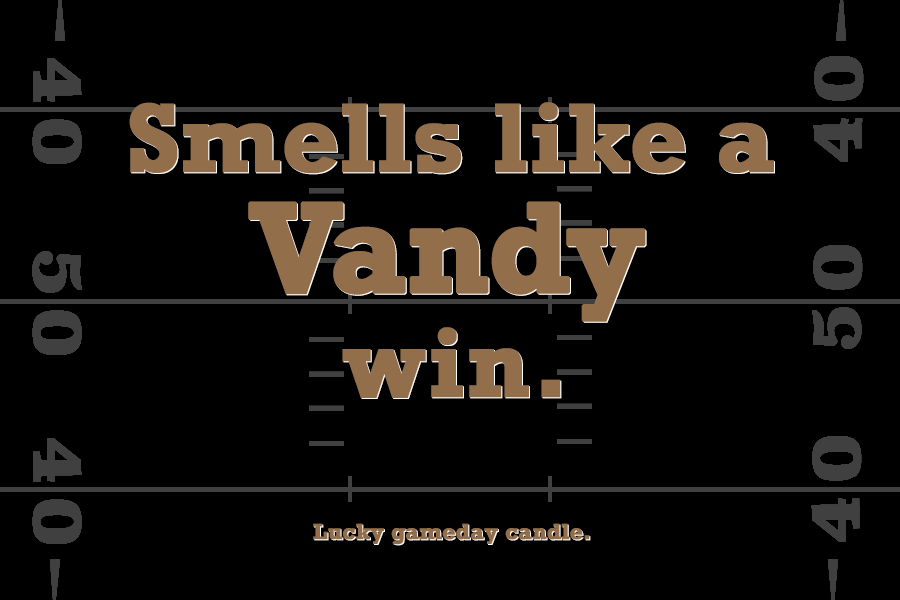 Vanderbilt Football - "Smells like a Vandy win" scented candle (9 oz)