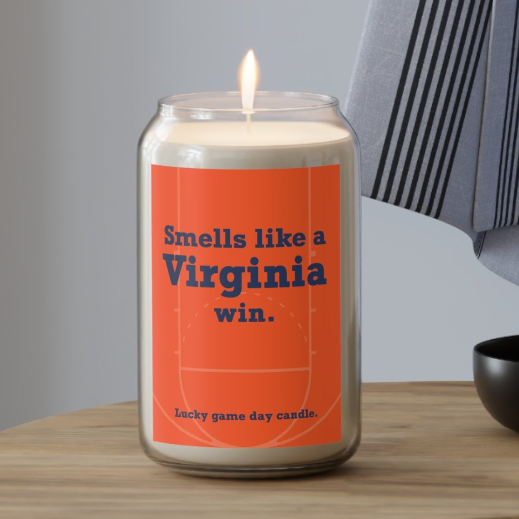 Virginia Basketball - "Smells like a Virginia win" scented candle (13.75 oz)