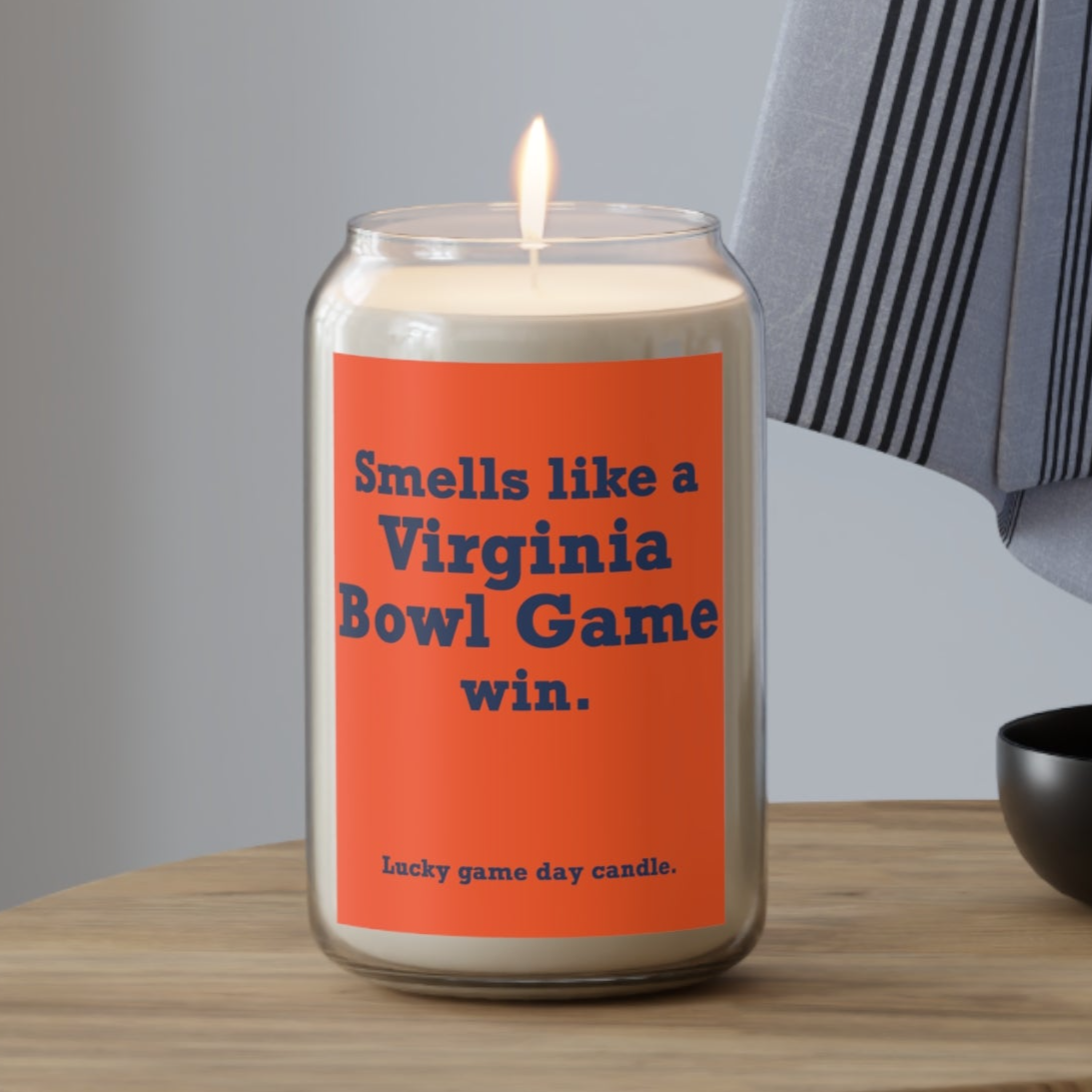 Virginia Bowl Game - "Smells like a Virginia Bowl Game win" scented candle (13.75 oz)