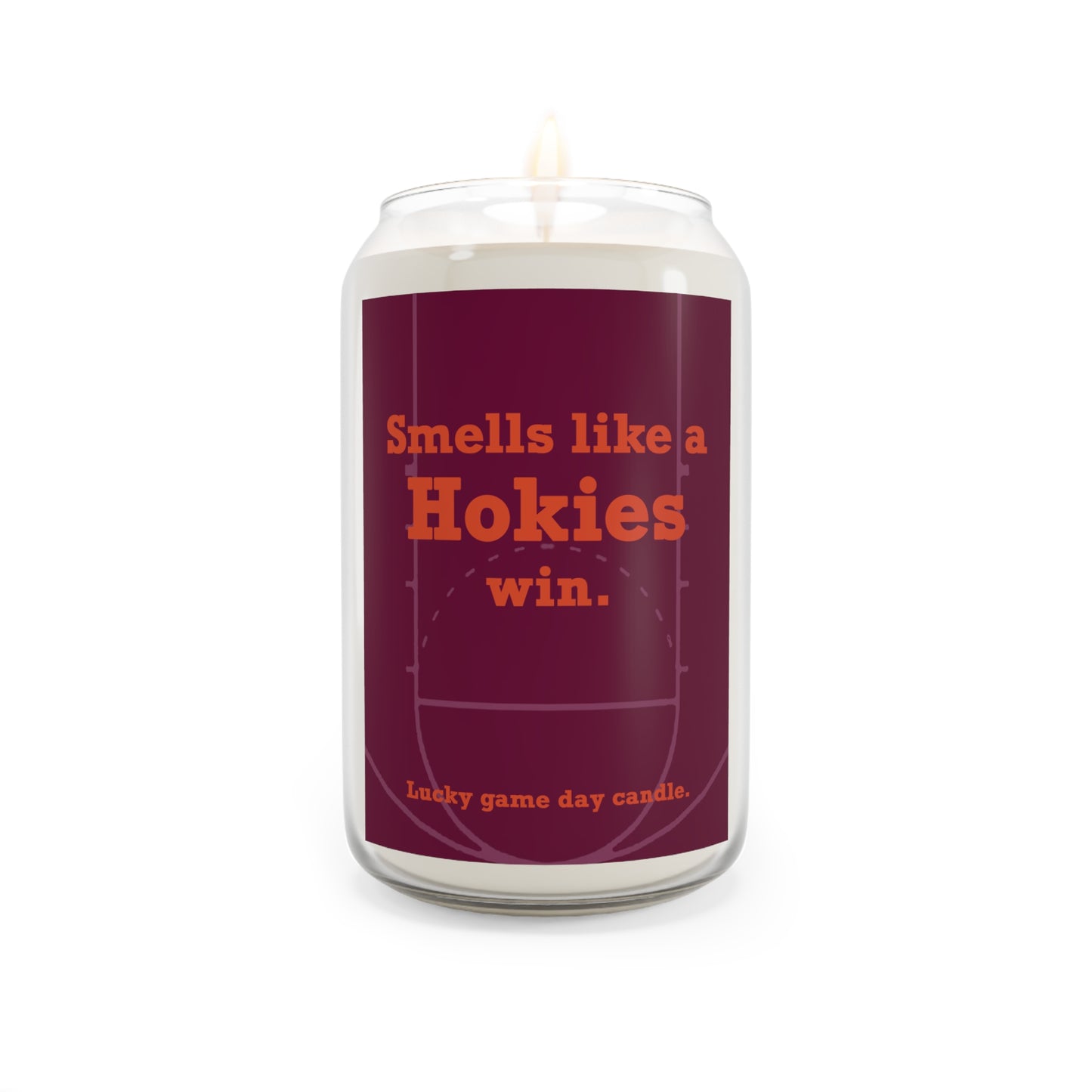 Virginia Tech Basketball - "Smells like a Hokies win" scented candle (13.75 oz)