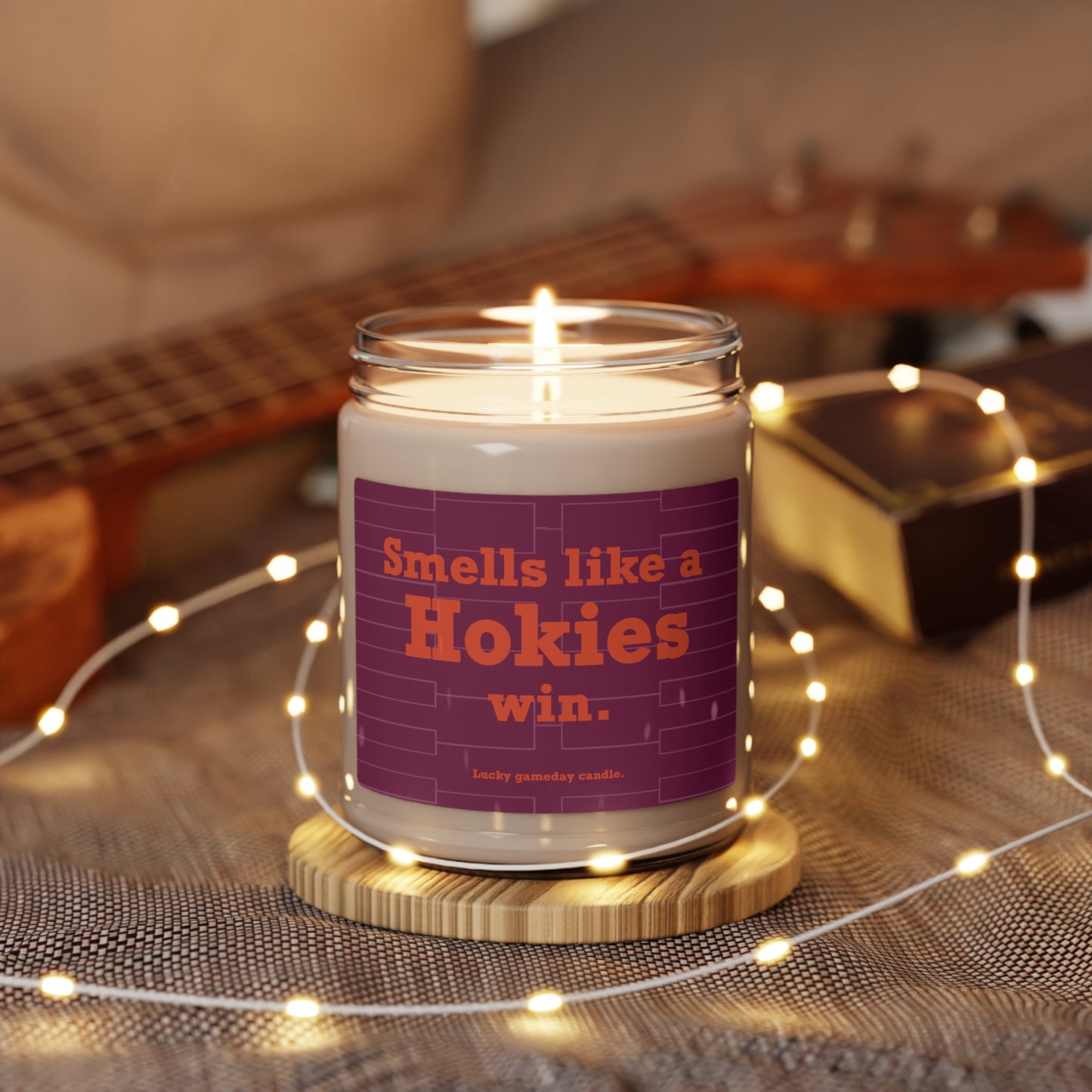 Virginia Tech Basketball - "Smells Like a Hokies Win" scented candle (9 oz)