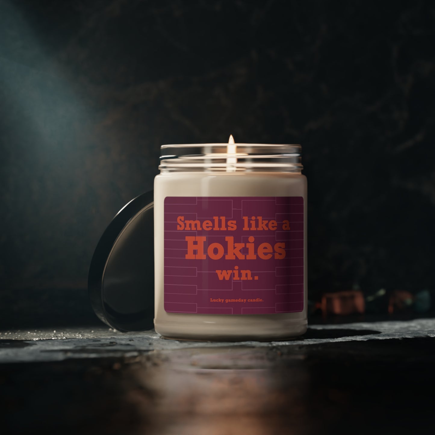 Virginia Tech Basketball - "Smells Like a Hokies Win" scented candle (9 oz)