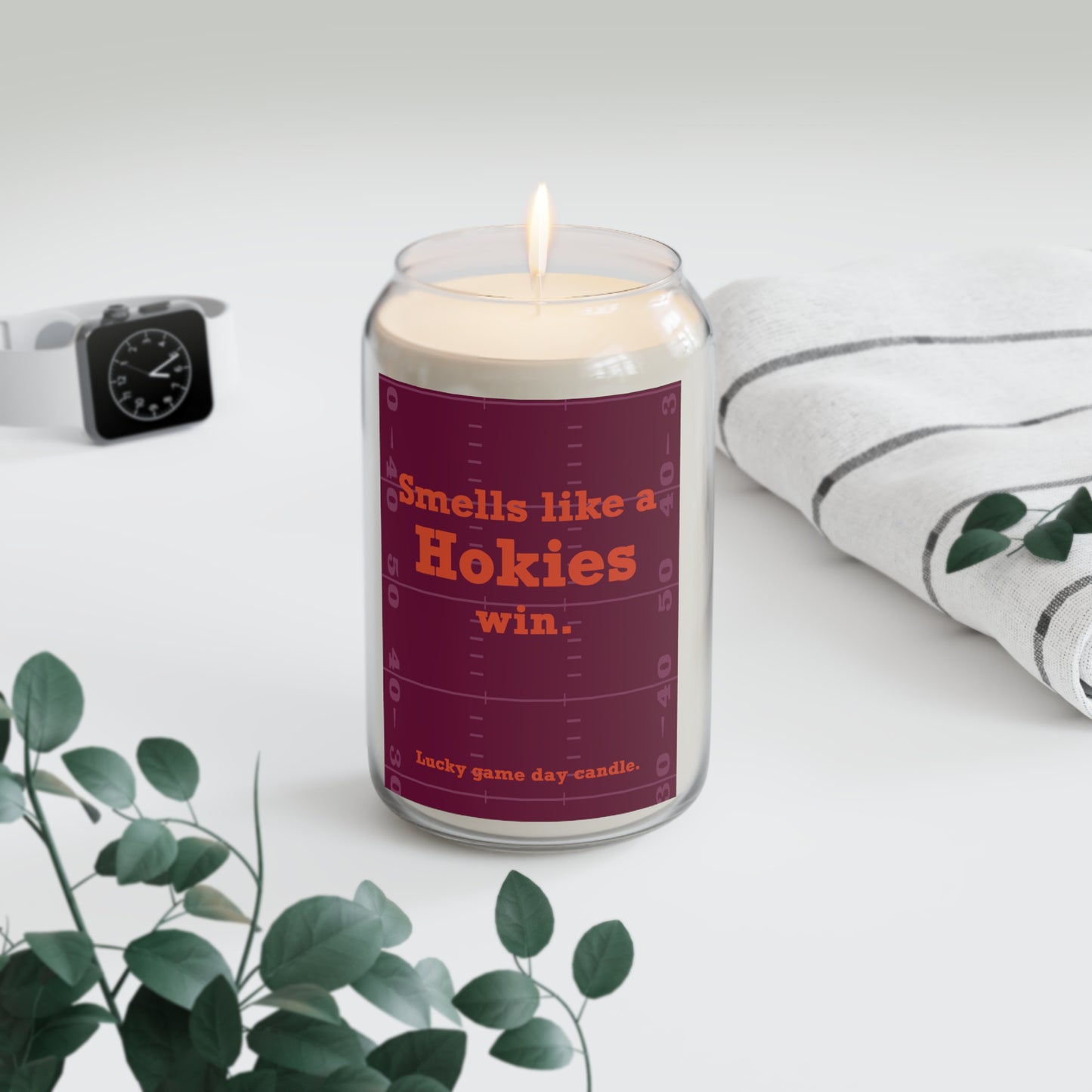 Virginia Tech Football - "Smells like a Hokies win" scented candle (13.75 oz)