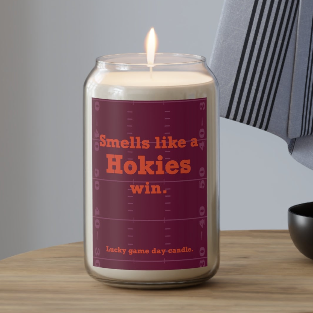 Virginia Tech Football - "Smells like a Hokies win" scented candle (13.75 oz)