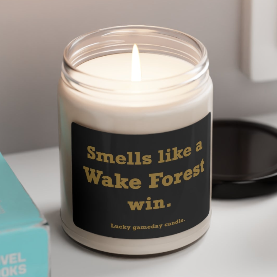 Wake Forest - "Smells like a Wake Forest win" scented candle (9 oz)