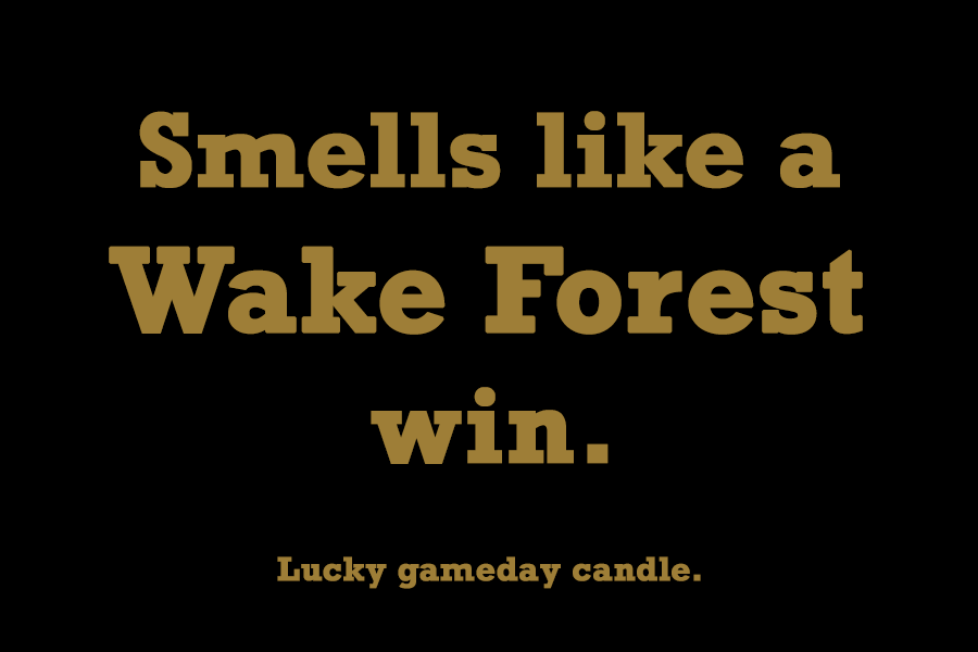 Wake Forest - "Smells like a Wake Forest win" scented candle (9 oz)