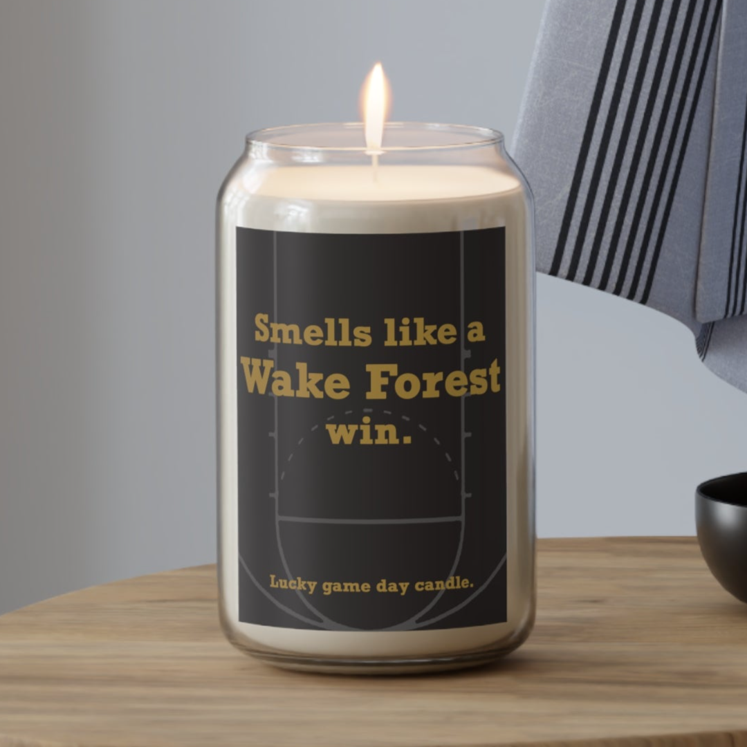 Wake Forest Basketball - "Smells like a Wake Forest win" scented candle (13.75 oz)