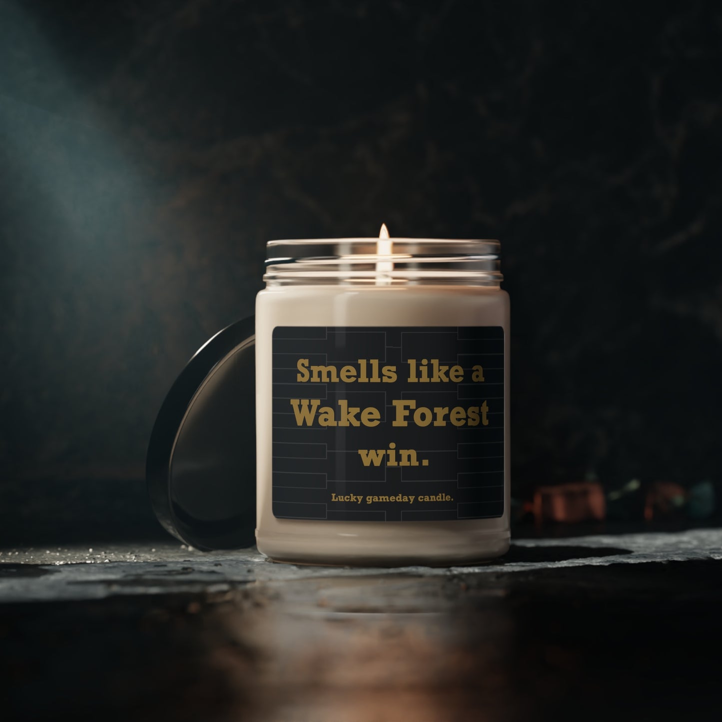 Wake Forest Basketball - "Smells like a Wake Forest win" scented candle (9 oz)