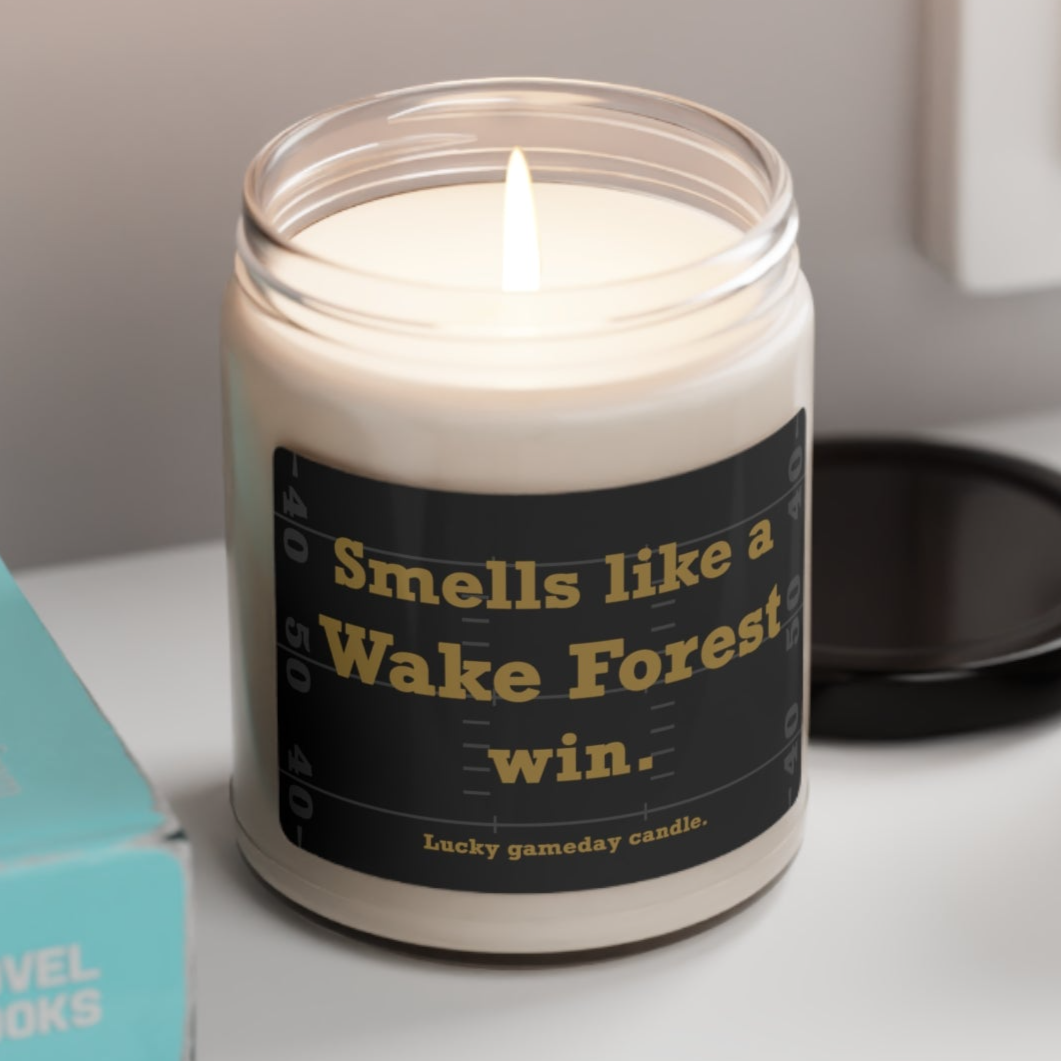 Wake Forest Football - "Smells like a Wake Forest win" scented candle (9 oz)