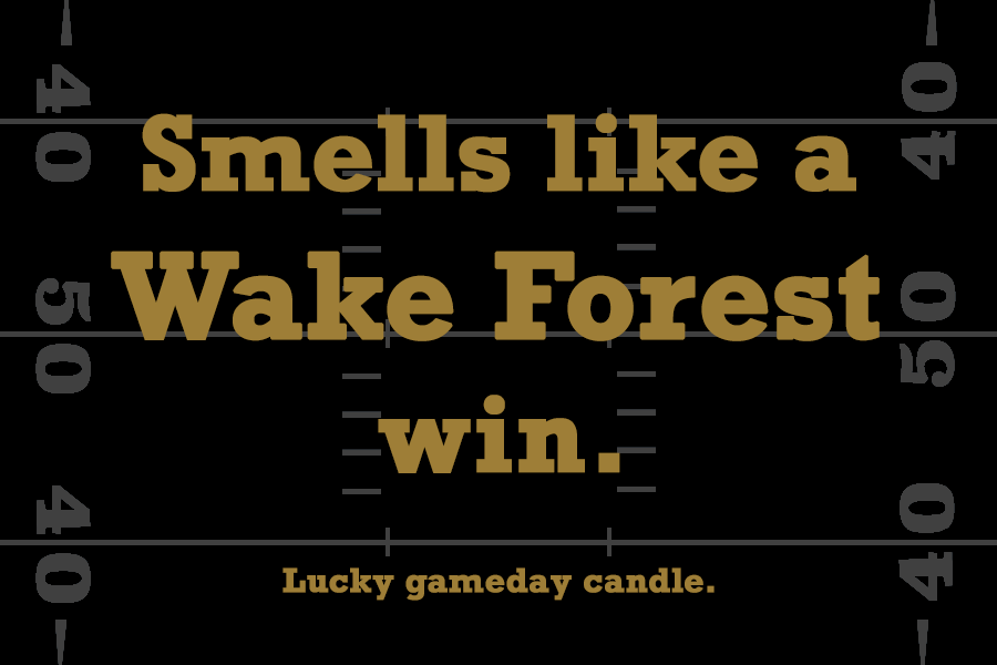 Wake Forest Football - "Smells like a Wake Forest win" scented candle (9 oz)