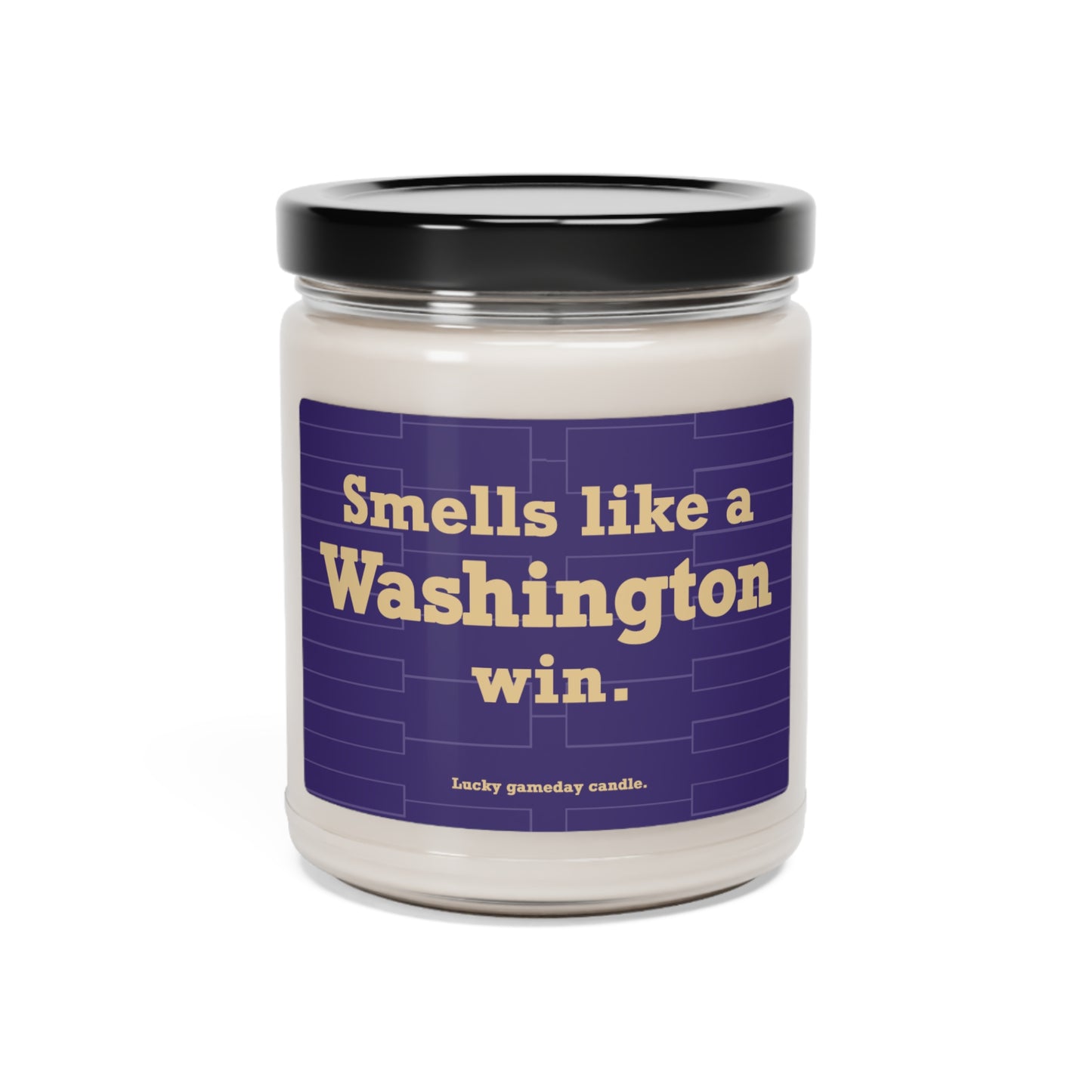 Washington Basketball - "Smells like a Washington win" scented candle (9 oz)