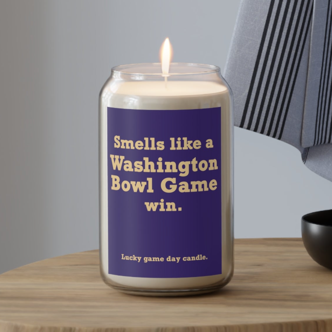 Washington Bowl Game - "Smells Like a Washington Bowl Game Win" scented candle (13.75 oz)