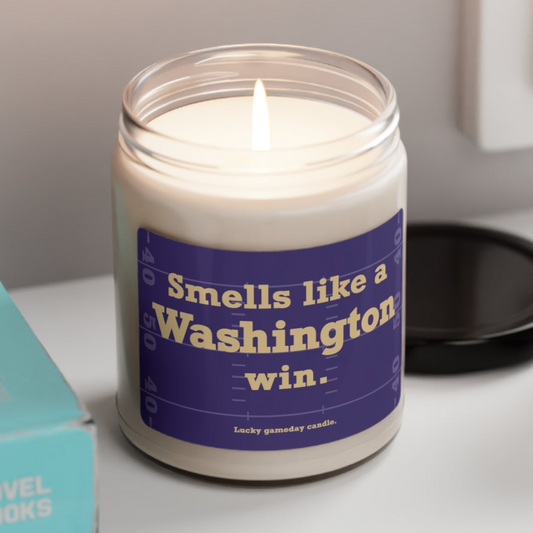 Washington Football - "Smells like a Washington win" scented candle (9 oz)