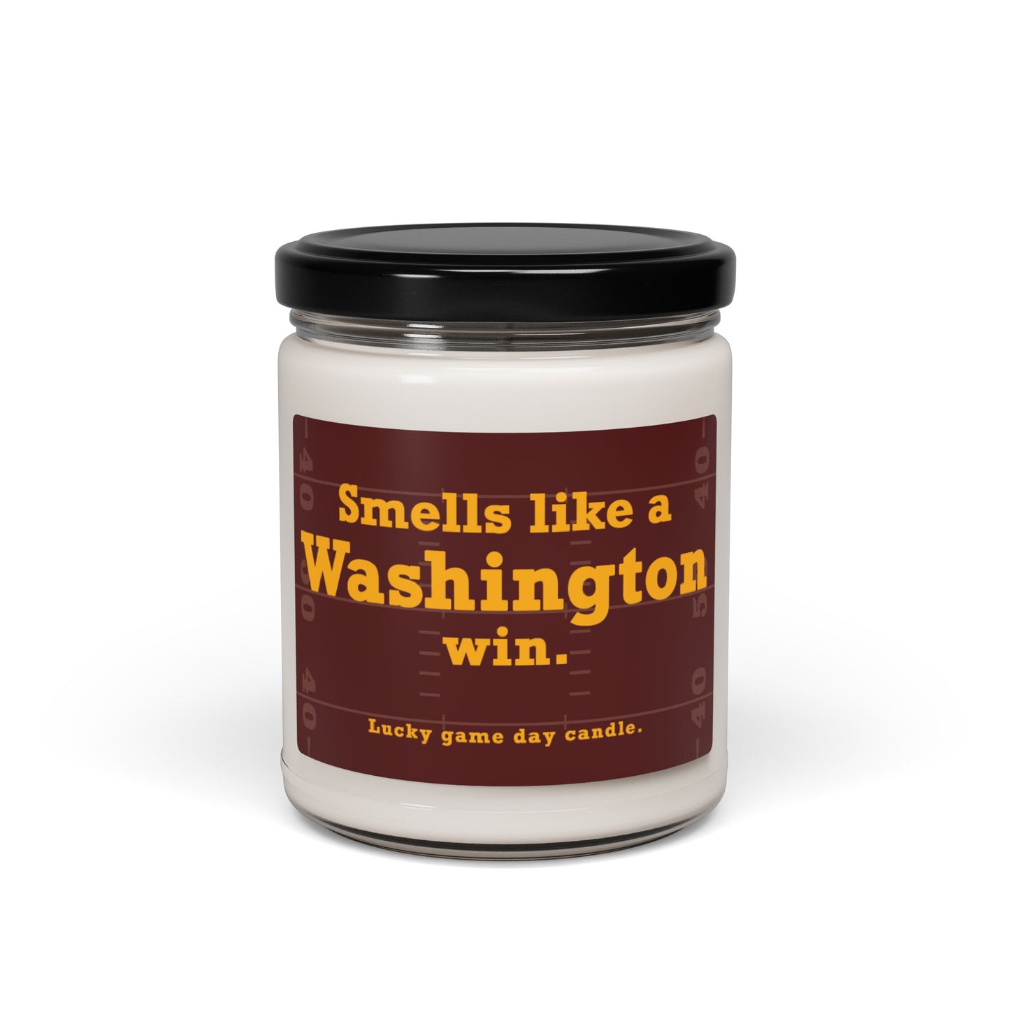 Washington Comm Football - "Smells Like a Washington Win" scented candle (9 oz)