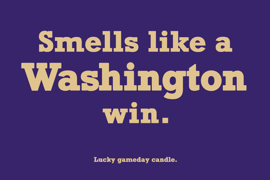 Washington - "Smells like a Washington win" scented candle (9 oz)