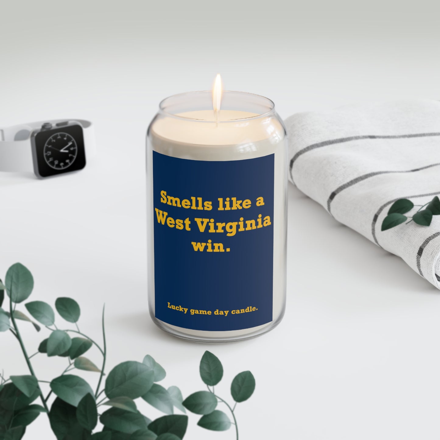 West Virginia - "Smells like a West Virginia win" scented candle (13.75 oz)