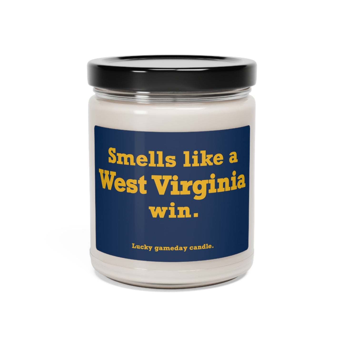 West Virginia - "Smells like a West Virginia win" scented candle (9 oz)