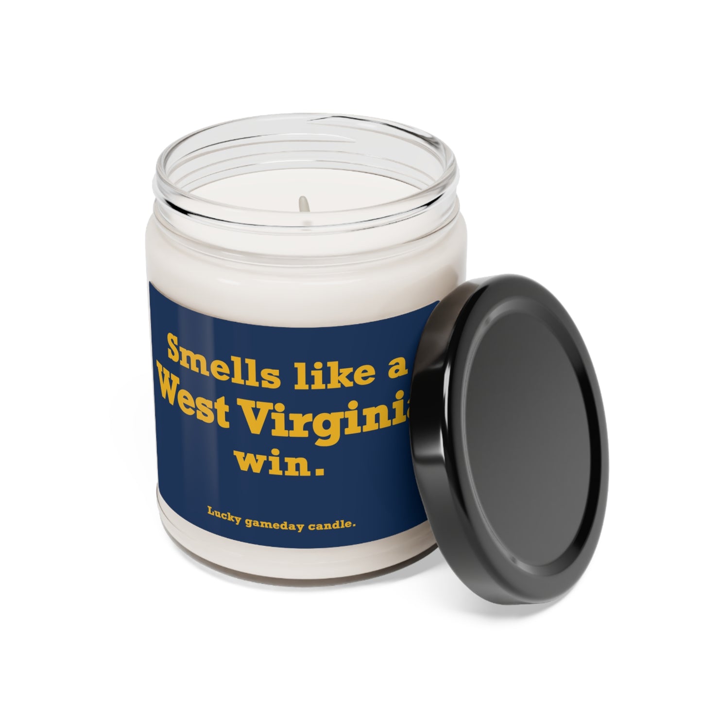 West Virginia - "Smells like a West Virginia win" scented candle (9 oz)