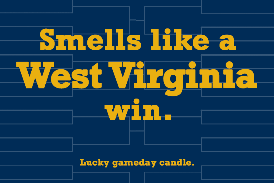 West Virginia Basketball - "Smells like a West Virginia win" scented candle (9 oz)