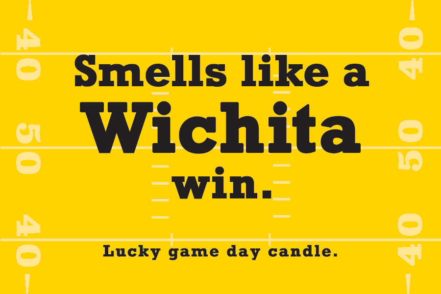 Wichita State Football - "Smells Like a Wichita win" scented candle (9 oz)