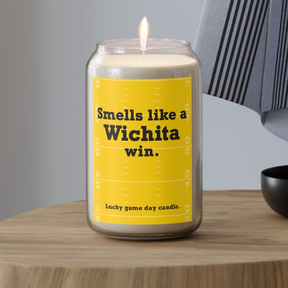 Wichita State Football - "Smells Like a Wichita win" scented candle (13.75 oz)