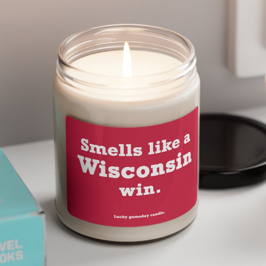 Wisconsin - "Smells like a Wisconsin win" scented candle (9 oz)