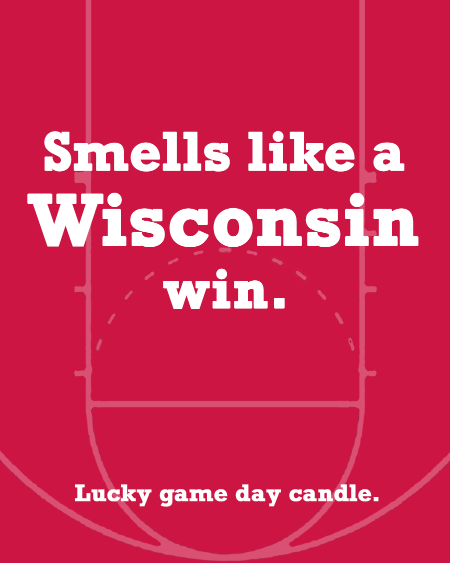 Wisconsin Basketball - Smells Like a Wisconsin Win scented candle (13.75 oz)