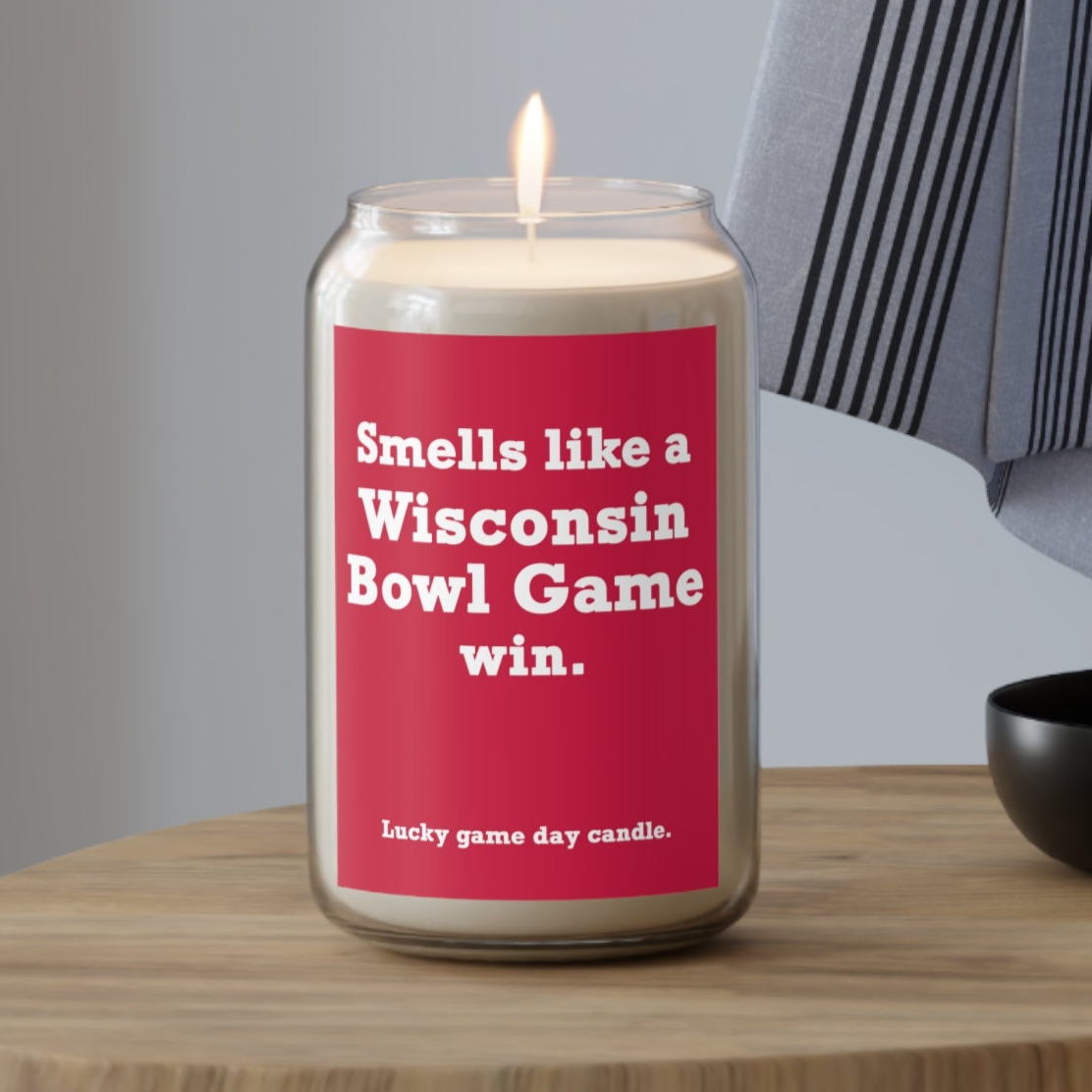 Wisconsin Bowl Game - "Smells like a Wisconsin Bowl Game Win" scented candle (13.75 oz)