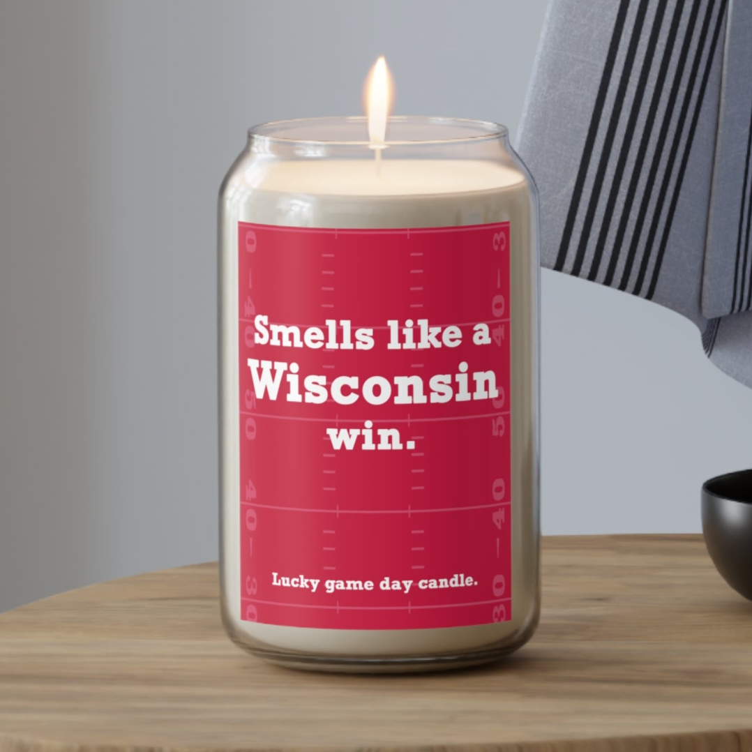 Wisconsin Football - Smells Like a Wisconsin Win scented candle (13.75 oz)